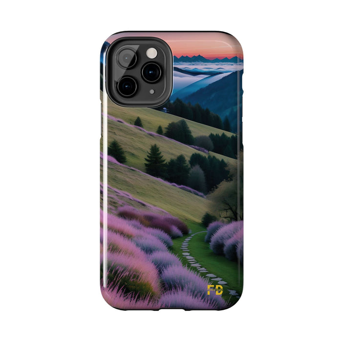 FD calm mountain scene Mental Health Phone Case for Iphone or Google Phone case - FORHERA DESIGN - Phone Case