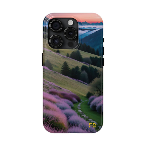 FD calm mountain scene Mental Health Phone Case for Iphone or Google Phone case - FORHERA DESIGN - Phone Case