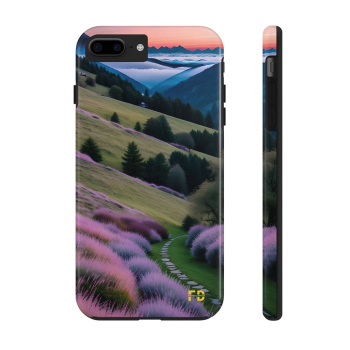 FD calm mountain scene Mental Health Phone Case for Iphone or Google Phone case - FORHERA DESIGN - Phone Case