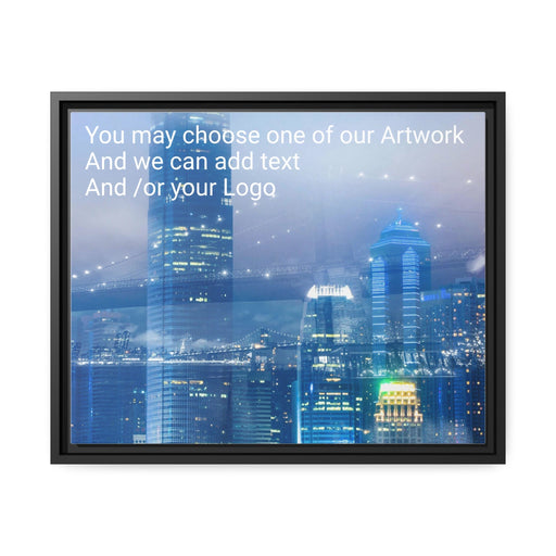 FD - City Bridge Canvas Gallery Wraps (Add your logo) Matte Canvas, Black Frame - FORHERA DESIGN - bulk