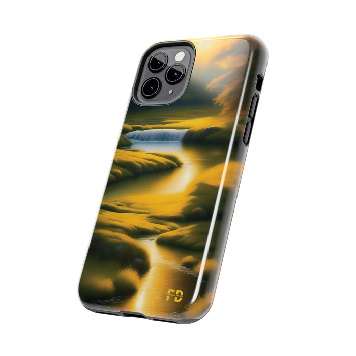 FD golden landscape Mental Health Phone Case for Iphone or Google Phone case - FORHERA DESIGN - Phone Case