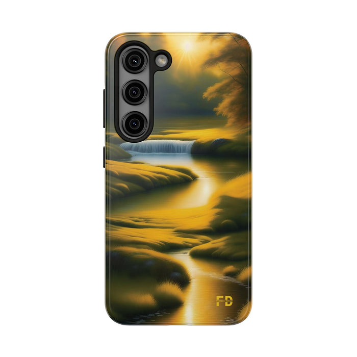 FD golden landscape Mental Health Phone Case for Iphone or Google Phone case - FORHERA DESIGN - Phone Case