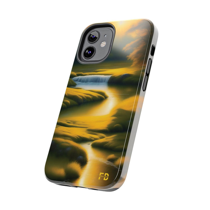 FD golden landscape Mental Health Phone Case for Iphone or Google Phone case - FORHERA DESIGN - Phone Case