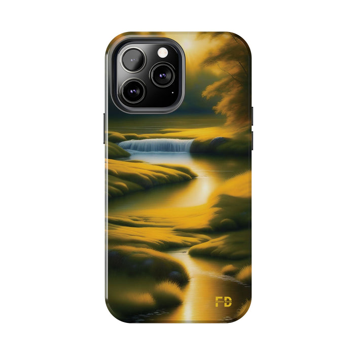 FD golden landscape Mental Health Phone Case for Iphone or Google Phone case - FORHERA DESIGN - Phone Case