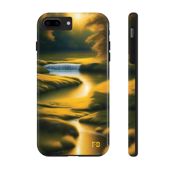 FD golden landscape Mental Health Phone Case for Iphone or Google Phone case - FORHERA DESIGN - Phone Case