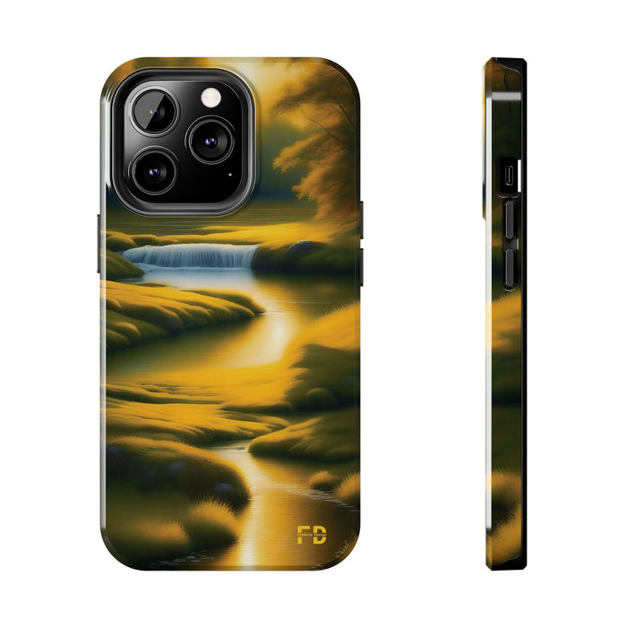 FD golden landscape Mental Health Phone Case for Iphone or Google Phone case - FORHERA DESIGN - Phone Case