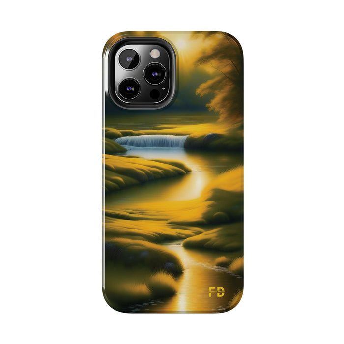 FD golden landscape Mental Health Phone Case for Iphone or Google Phone case - FORHERA DESIGN - Phone Case