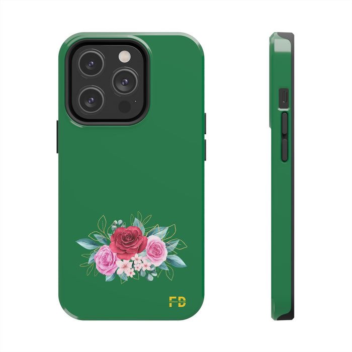 FD Green Phone Case Impact Resistant 2 - Piece Phone Case - FORHERA DESIGN - Phone Case