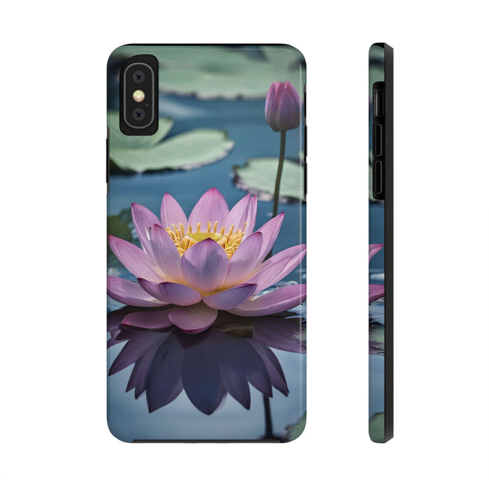 FD lotus flower on calm water Phone Case Resistant 2 - Piece for Iphone or Google case - FORHERA DESIGN - Phone Case