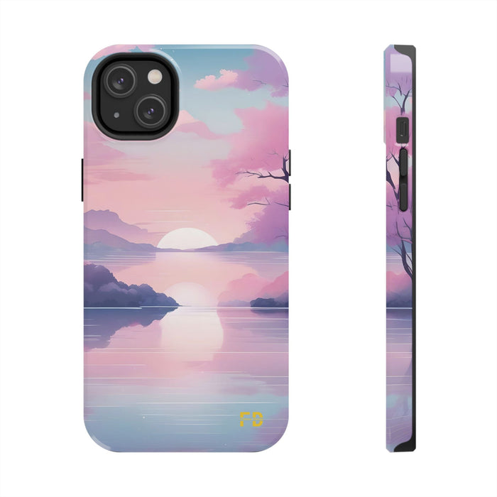 FD peaceful lake Mental Health Phone Case Resistant 2 - Piece for Iphone or Google Phone case - FORHERA DESIGN - Phone Case