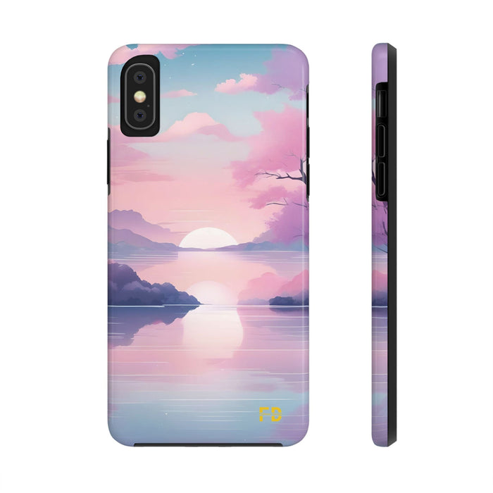 FD peaceful lake Mental Health Phone Case Resistant 2 - Piece for Iphone or Google Phone case - FORHERA DESIGN - Phone Case