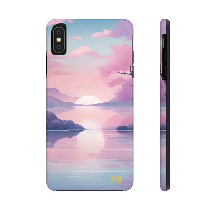 FD peaceful lake Mental Health Phone Case Resistant 2 - Piece for Iphone or Google Phone case - FORHERA DESIGN - Phone Case