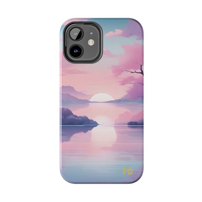 FD peaceful lake Mental Health Phone Case Resistant 2 - Piece for Iphone or Google Phone case - FORHERA DESIGN - Phone Case