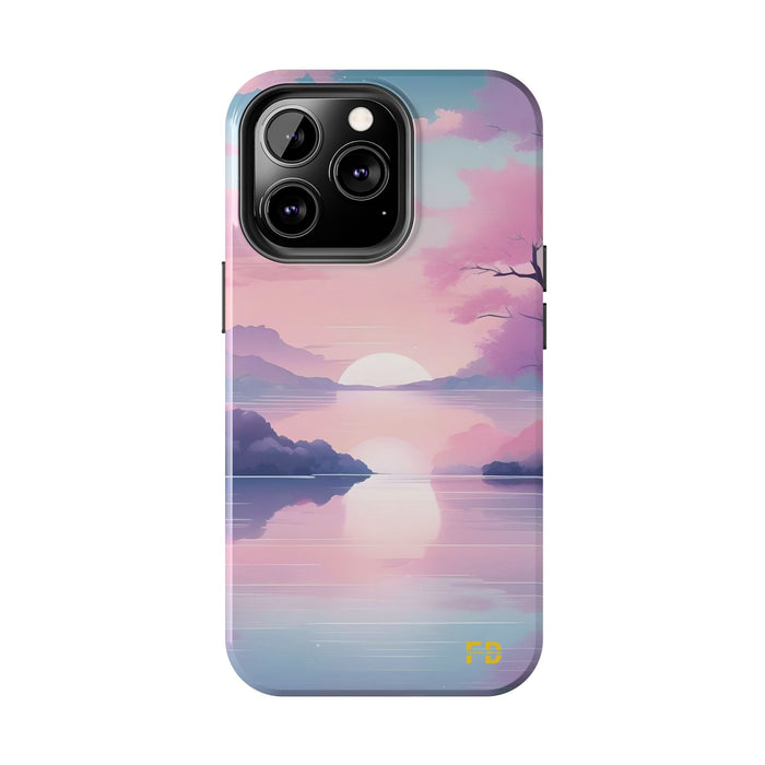 FD peaceful lake Mental Health Phone Case Resistant 2 - Piece for Iphone or Google Phone case - FORHERA DESIGN - Phone Case