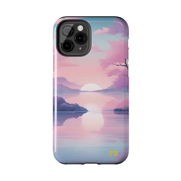 FD peaceful lake Mental Health Phone Case Resistant 2 - Piece for Iphone or Google Phone case - FORHERA DESIGN - Phone Case