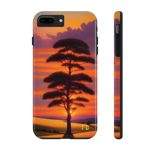 FD peaceful sunrise over rolling hills Mental Health Phone Case Resistant 2 - Piece - FORHERA DESIGN - Phone Case