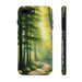 FD quiet forest, with soft sunlight Mental Health Phone Case Resistant 2 - Piece - FORHERA DESIGN - Phone Case