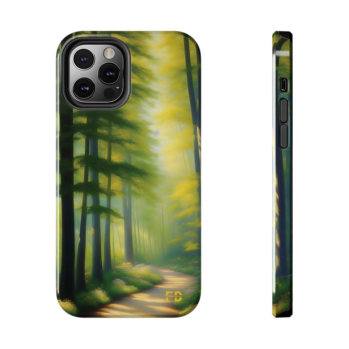 FD quiet forest, with soft sunlight Mental Health Phone Case Resistant 2 - Piece - FORHERA DESIGN - Phone Case