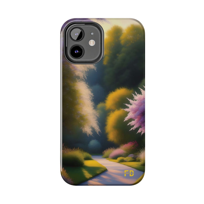 FD quiet garden Mental Health Phone Case Resistant 2 - Piece for Iphone or Google Phone case - FORHERA DESIGN - Phone Case