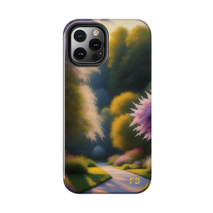 FD quiet garden Mental Health Phone Case Resistant 2 - Piece for Iphone or Google Phone case - FORHERA DESIGN - Phone Case