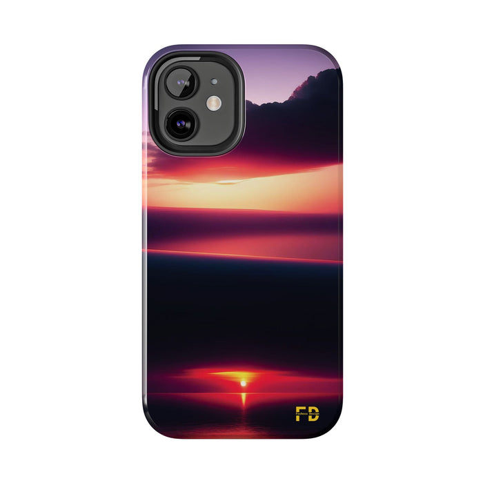 FD sunrise over a calm sea Mental Health Phone Case Resistant 2 - Piece for Iphone or Google Phone case - FORHERA DESIGN - Phone Case