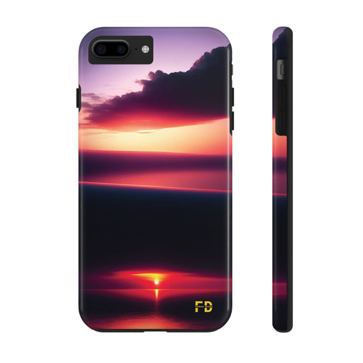 FD sunrise over a calm sea Mental Health Phone Case Resistant 2 - Piece for Iphone or Google Phone case - FORHERA DESIGN - Phone Case