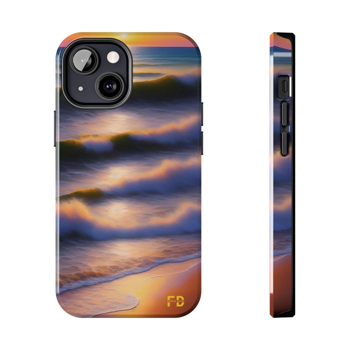 FD water waves Mental Health Phone Case Resistant 2 - Piece - FORHERA DESIGN - Phone Case