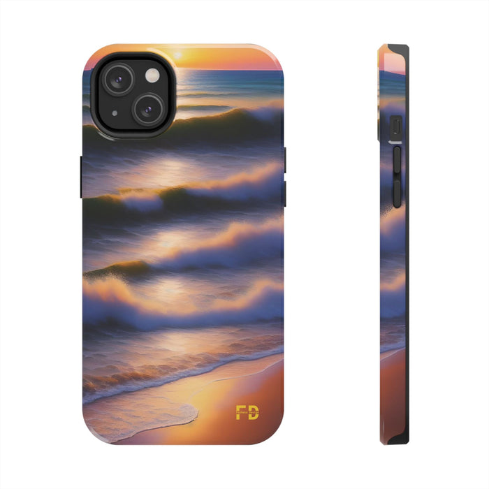 FD water waves Mental Health Phone Case Resistant 2 - Piece - FORHERA DESIGN - Phone Case