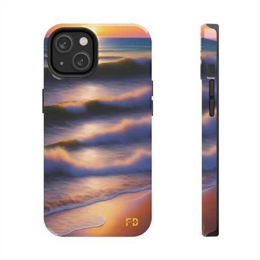 FD water waves Mental Health Phone Case Resistant 2 - Piece - FORHERA DESIGN - Phone Case