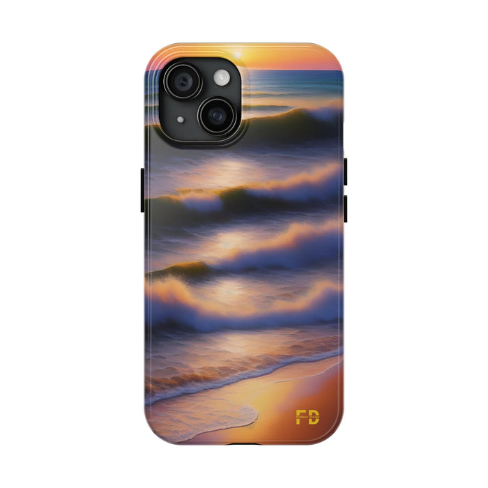 FD water waves Mental Health Phone Case Resistant 2 - Piece - FORHERA DESIGN - Phone Case