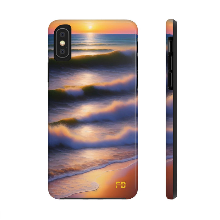 FD water waves Mental Health Phone Case Resistant 2 - Piece - FORHERA DESIGN - Phone Case