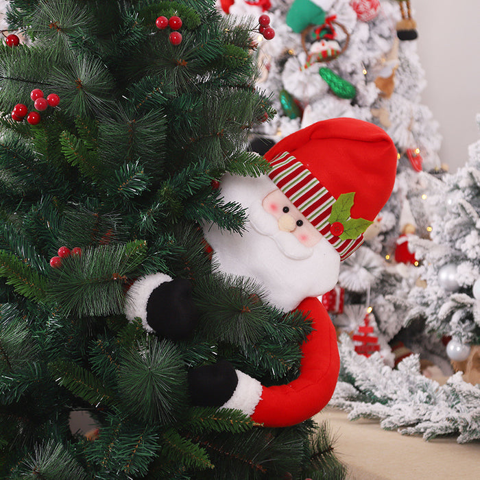 Santa Claus Figurine Tree Top Star Snowman Christmas Tree Ornament