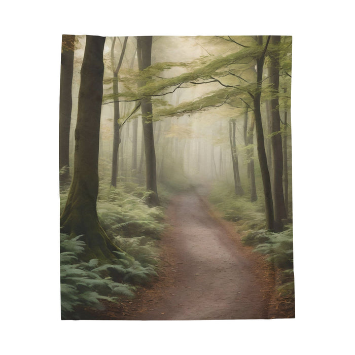 Finding peace in every step Velveteen Plush Blanket - FORHERA DESIGN - Blankets