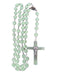 Fluorescent green rosary cross necklace wall or door hanging grow in dark - FORHERA DESIGN - coptics