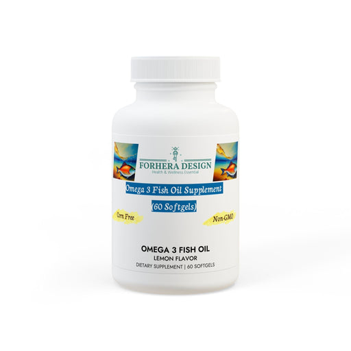 Forhera Design Omega - 3 Fish Oil Supplement – Enhance Recovery and Support Your Active Lifestyle (60 Softgels) USA Products - FORHERA DESIGN - Food Supplements