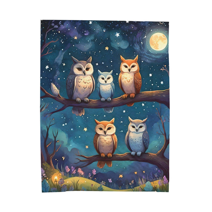 Friends Forever Under Starry Night Blanket Velveteen Plush Blanket - FORHERA DESIGN - Blankets