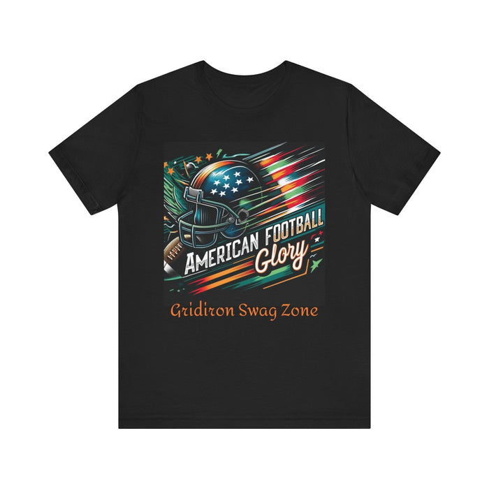 Gridiron Swag Zone Tee: American Football Style - FORHERA DESIGN - T-Shirt