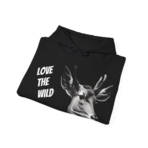 Love the wild Hoody Unisex Heavy Blend™ Hooded Sweatshirt - FORHERA DESIGN - Hoodie