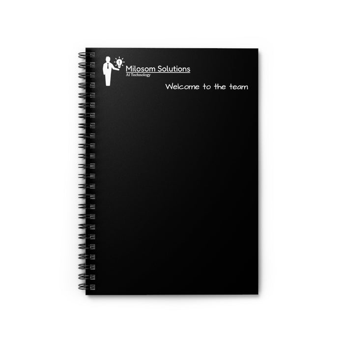 Milosom Solutions Spiral Notebook - Ruled Line - FORHERA DESIGN - Paper products