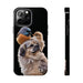 Small birds perched gently on Dog For Iphone or Google Phone case - FORHERA DESIGN - Phone Case