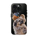 Small birds perched gently on Dog For Iphone or Google Phone case - FORHERA DESIGN - Phone Case