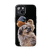 Small birds perched gently on Dog For Iphone or Google Phone case - FORHERA DESIGN - Phone Case