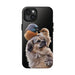 Small birds perched gently on Dog For Iphone or Google Phone case - FORHERA DESIGN - Phone Case