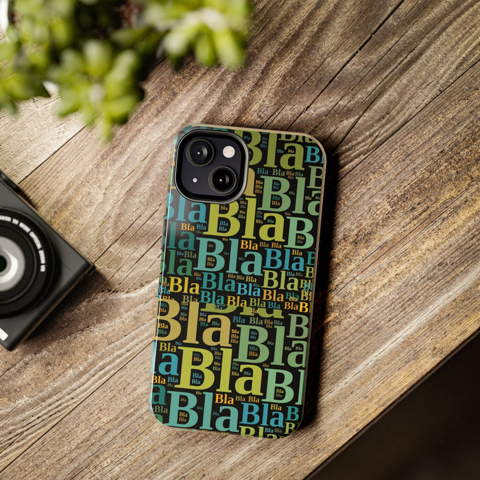 Trendy Bla Bla Bla Minimalist Phone Case - Stylish iPhone & Samsung Cover, Modern Design, Protective, Chic, Durable, Wireless Compatible - FORHERA DESIGN - Phone Case