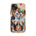 Two Cute Dogs Phone Case Resistant 2 - Piece for Iphone or Google - FORHERA DESIGN - Phone Case