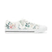 White and Green Women's Low Top Sneakers - FORHERA DESIGN - FORHERA DESIGN - FORHERA DESIGN