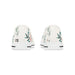 White and Green Women's Low Top Sneakers - FORHERA DESIGN - FORHERA DESIGN - FORHERA DESIGN