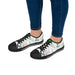 White and Green Women's Low Top Sneakers - FORHERA DESIGN - FORHERA DESIGN - FORHERA DESIGN