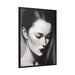 Woman's Silent Expression Collection. Captivating Black & White Art - Closed Eye - FORHERA DESIGN - Canvas