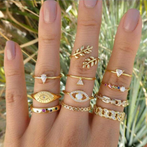 11 piece ring Woman accessories